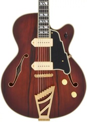 D'Angelico Deluxe 59 Hollowbody Electric Guitar - Satin Brown Burst