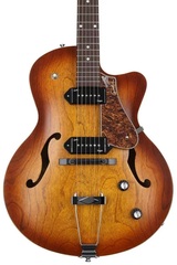 Godin 5th Avenue CW Kingpin II P90 Hollowbody Electric Guitar - Cognac Burst