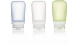 humangear - GoToob+ Medium Squeeze Bottles - 2.5 fl. oz. - Package of 3