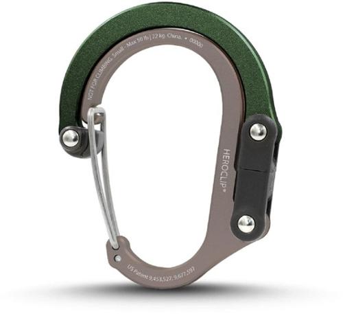 HEROCLIP - Small Carabiner - FOREST GREEN