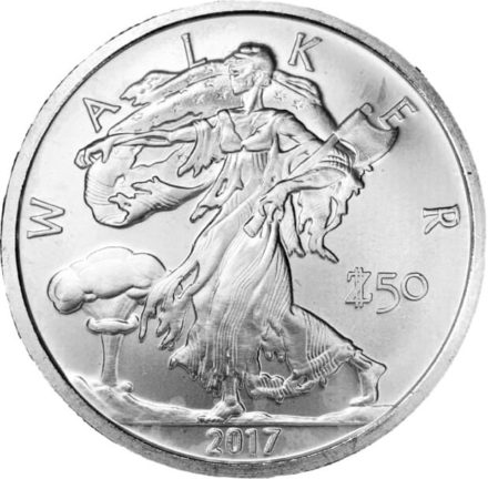 Zombucks Walker 1 oz Silver Round