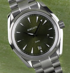 Borealis Sintra Green Sunray dial date Miyota 9015 automatic movement version B.C3