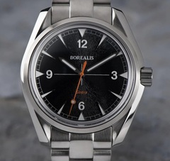 Borealis Sintra Black Sunray dial no date Miyota 90S5 automatic movement version A.A2