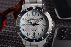 Borealis Cascais V2 Version BC.1 White Portuguese Cobblestone Dial Cathedral Hands Date
