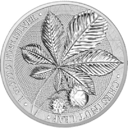 2021 Chestnut Leaf 1 oz Silver Round