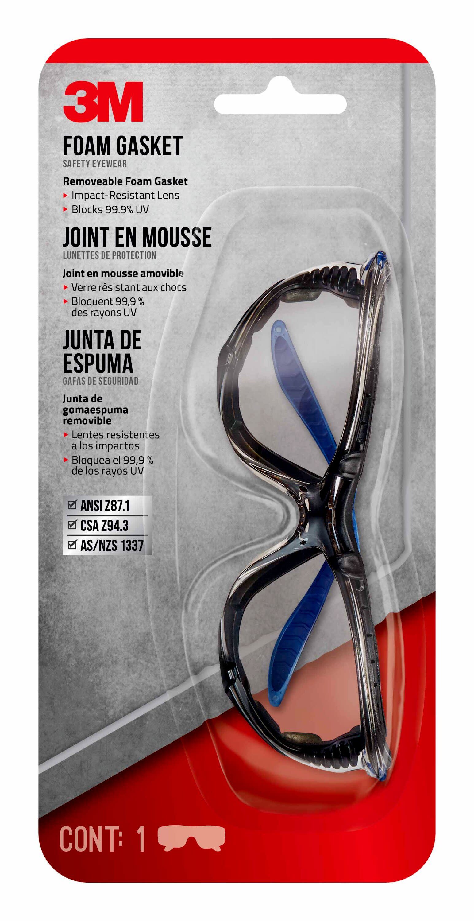 3M - 47200-HZ6-NA - Gasket Plastic Safety Glasses