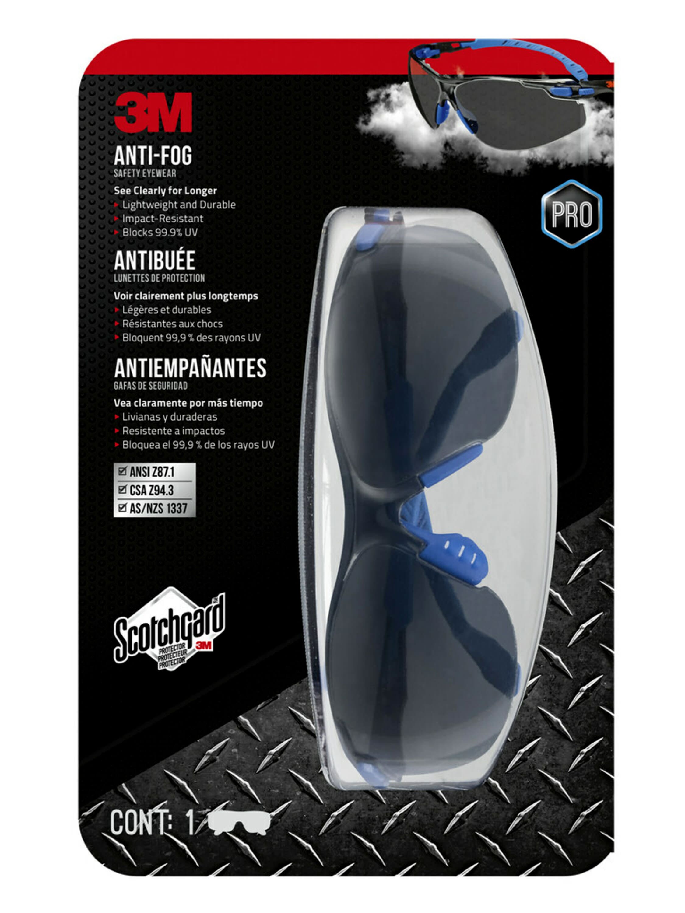 3M - 47211H1-VDC-PS - Scotchgard Plastic Anti-Fog Safety Glasses