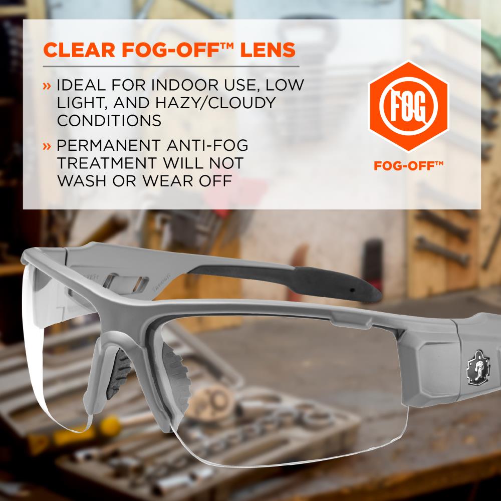 Skullerz - 52103 - Dagr Plastic Anti-Fog Safety Glasses