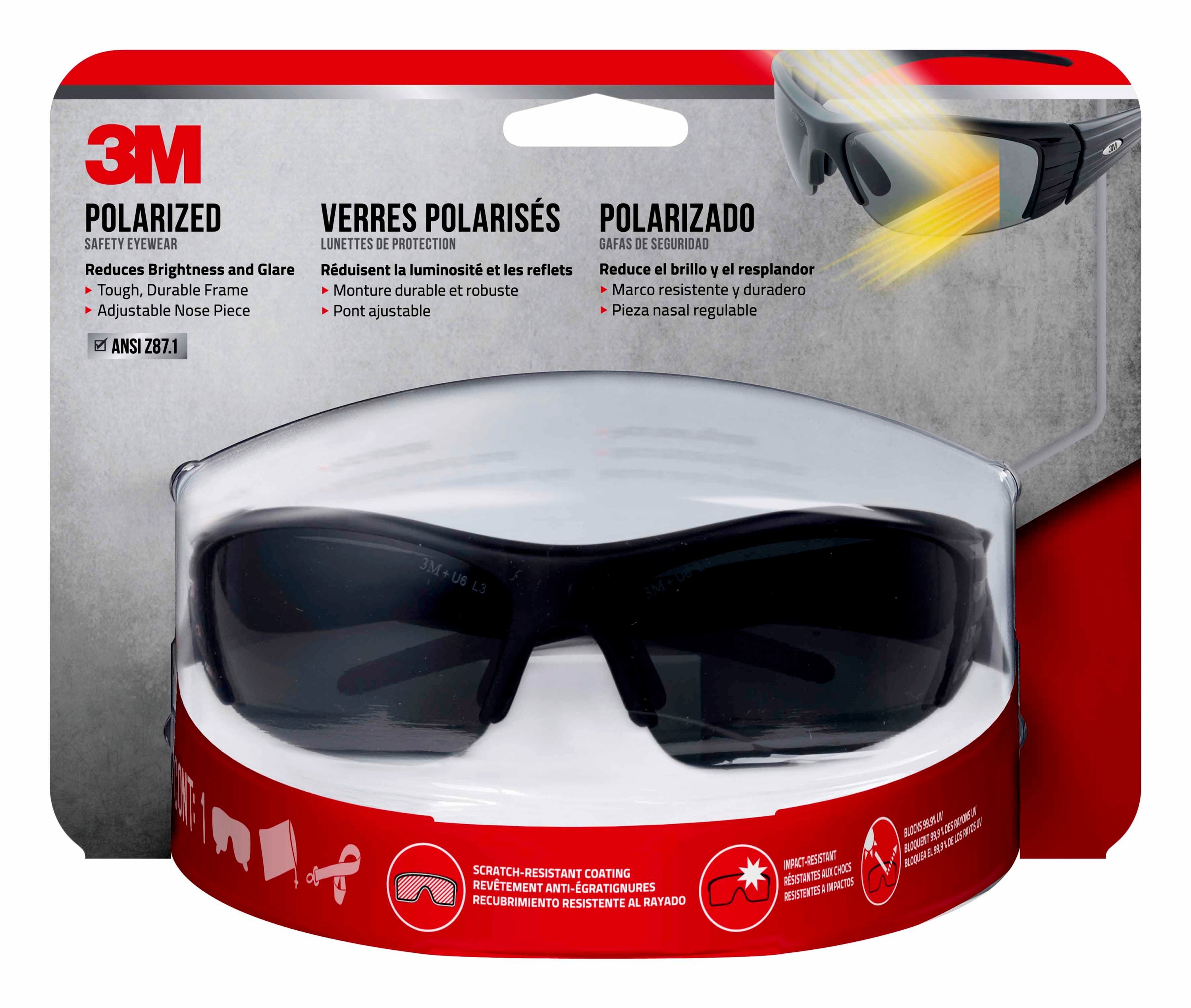 3M - 90879-80025 - Fuel X2P Plastic Safety Glasses