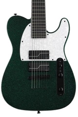ESP LTD SCT-607B Stephen Carpenter Signature 7-String Baritone Electric Guitar - Green Sparkle