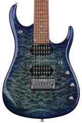 Ernie Ball Music Man JP15 7 Electric Guitar - Cerulean Paradise Quilt