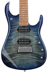Ernie Ball Music Man JP15 7 Electric Guitar - Cerulean Paradise Flame