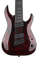 Schecter C-8 MS Silver Mountain Electric Guitar - Blood Moon