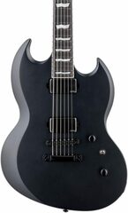 ESP LTD Viper-1000 Baritone Electric Guitar - Black Satin