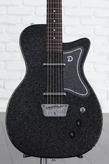 Danelectro Baritone Electric Guitar - Black Metalflake