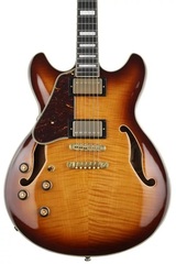 Ibanez Artcore Expressionist AS93FM Left-handed Semi-hollow Electric Guitar - Violin Sunburst