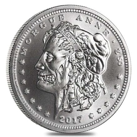 Zombucks Morgue Anne 1 oz Silver Round