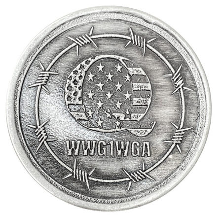 Q WWG1WGA 1 oz Silver Round Antiqued