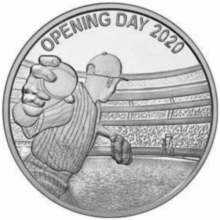 Opening Day 2020 1 oz proof Silver Round