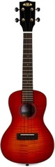 Kala Flame Maple Concert Ukulele - Cherry Burst
