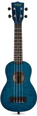 Kala KA-SEMB Exotic Mahogany Soprano Ukulele - Blue Satin