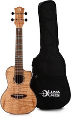 Luna High Tide Exotic Mahogany Concert Ukulele - Satin Natural