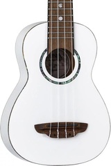 Luna Hau Snow Soprano Ukulele - Gloss White