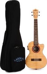 Lanikai FM-CET Flame Maple Ukulele with Cutaway & Electronics - Tenor