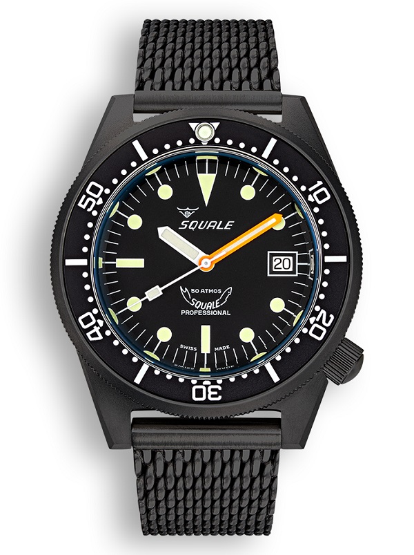 Squale - 1521 Pvd Black Mesh 1521PVD.MEPVD20