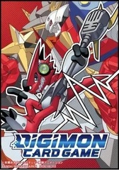 Digimon Card Game Official Sleeves - Digimon Shoutmon & OmegaShoutmon Card Sleeves 2022 (60-Pack)