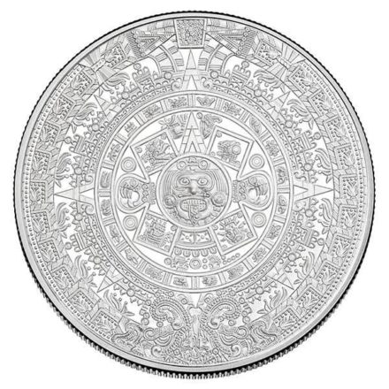 Aztec Calendar 5 oz Silver Round