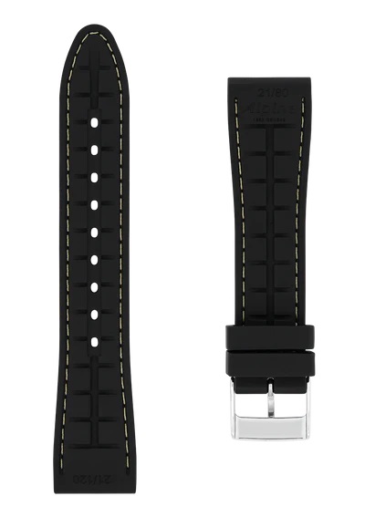 Alpina 21MM - Black Silicon Strap ALR-BW21X18 SS