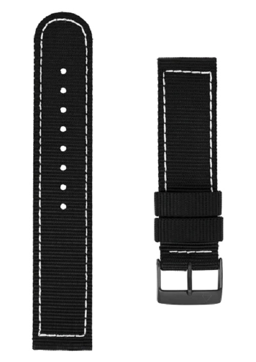 Alpina 21MM - Black Nylon Strap ALN-BLACKW21X21-BLK