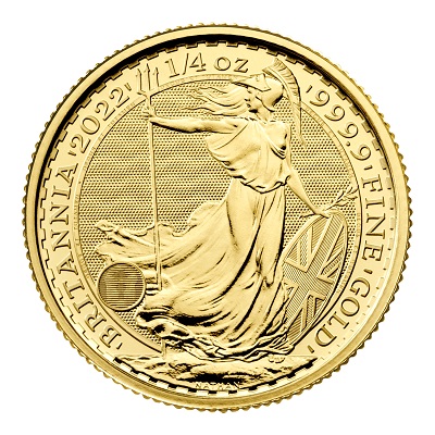 Britannia 2022 1/4 oz Gold Bullion Coin