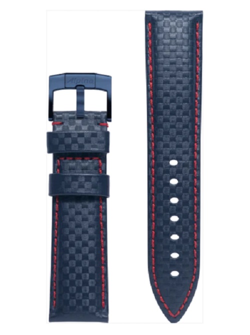 Alpina 22MM - Blue Calf Leather Strap ALS-NR22X20-BLUE
