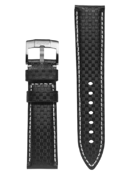 Alpina 22MM - Black Calf Leather Strap ALS-BBW22X20-SS