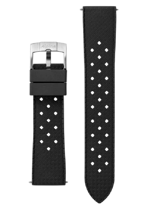 Alpina 22MM - Black Silicon Strap ALR-BLACK SS