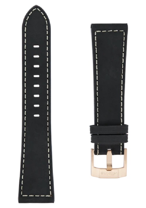 Alpina 22MM - Black Calf Leather Strap ALS-BWW22X18-RGP