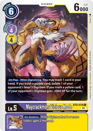 Maycrackmon: Vicious Mode - BT9-076 - C