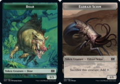 Boar (015) // Eldrazi Scion (001) Double-Sided Token - Foil