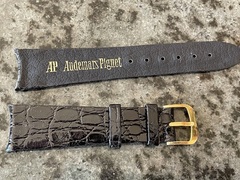 Audemars Piguet - 20mm Crocodile Leather Strap w/ 18kt Gold Buckle OEM Alligator