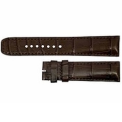 Baume & Mercier - 21mm Inlet Dark Brown Leather OEM Watch Strap MX003NPD