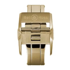 Bell & Ross - BR 123 - BR 126 - BR V2 - BR V3 Polished and Satin-Finished CUAL7SI2 Bronze Folding Buckle With Push-Piece