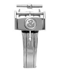 Bell & Ross - BR 123 - BR 126 - BR V2 - BR V3 Polished Steel Semi-Folding Buckle