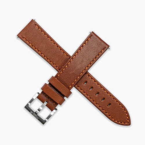 Nodus - Cognac Horween Leather Strap 20mm