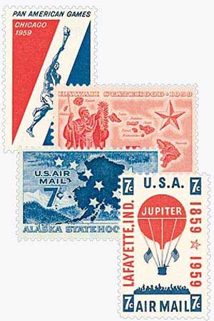 US #C53-56