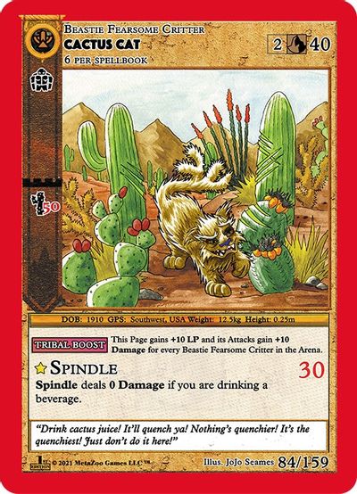 Cactus Cat 84/159 - Holo - 1st Edition