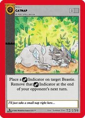 Catnap 72/159 - Reverse Holo - 1st Edition