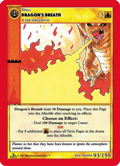 Dragons Breath 93/159 - Holo - 1st Edition
