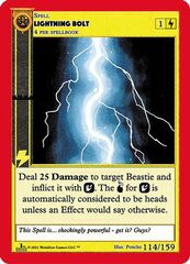 Lightning Bolt 114/159 - Reverse Holo - 1st Edition